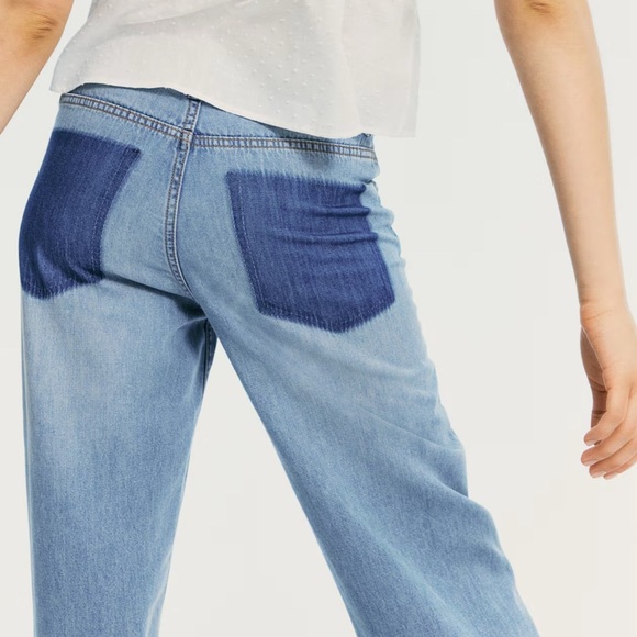 H&M NWT WIDE HIGH WAISTED JEANS - Picture 3 of 9